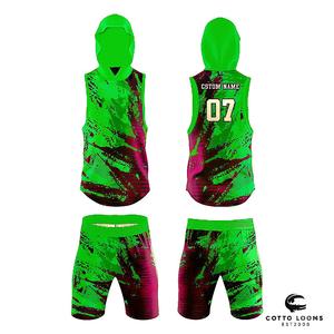 Uniforme de fútbol americano OEM personalizado 7v7 que ofrece un movimiento de rango completo y una camiseta de fútbol americano flexible - Product Image 2