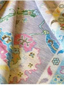 พรมไหมพรมขนแกะแบบถักมือดีไซน์แอบสแตรกทำด้วยมือสุดหรูชุดพรมปูพื้นพื้นที่ปรับแต่งได้ใช้งานได้ยาวนาน - Product Image 3