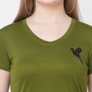 T-shirts à col rond pour femmes T-shirts à col rond Offre Spéciale pour femmes - Product Image 3