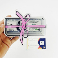 Boîte à cils personnalisable en acrylique écologique, motif cœur et dollar, tuiles à cils, outil de beauté tendance de haute qualité