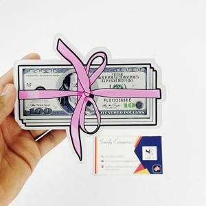 แผ่นอะคริลิกรูปหัวใจแบบกำหนดเองได้ ลายดอลลาร์ เป็นมิตรกับสิ่งแวดล้อม สำหรับต่อขนตา พร้อมฉลากที่ยั่งยืน - Product Image 2