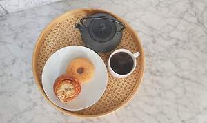 Bandeja de servicio de ratán para restaurante, artículos de Hotel de forma redonda, bandeja de artículos de servidor de Chocolate tejido de ratán de gran tamaño de la India - Product Image 4