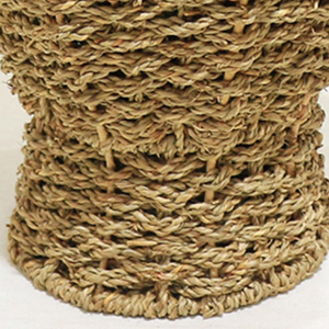 Jarrón de suelo de mimbre rústico Artex Dong Thap hecho a mano de ratán natural para decoración elegante de sala de estar y entrada del hogar - Product Image 4