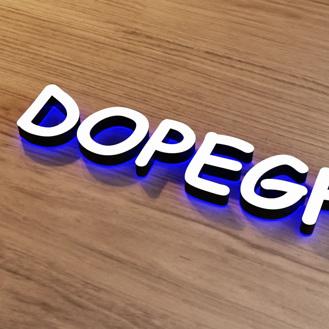 Outdoor Indoor Wall Logo 3d Front Backlit Led Channel Letter Acrylic Face Lighting Mini Letters Sign