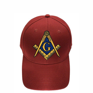 Casquette maçonnique classique au design traditionnel, ajustable, confortable, adaptée aux cérémonies, réunions et événements de la loge - Product Image 3
