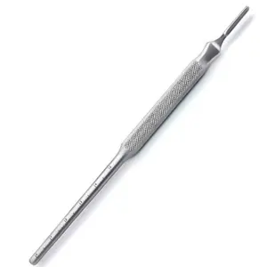 Round Knurled Scalpel Handle Surgical Stainless Steel Scalpel Handle/Blade Cheap Price Custom Logo Professional Use
