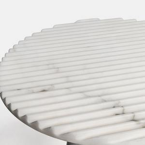 Table d'appoint en marbre artisanale pour intérieurs contemporains, design élégant et élégant, parfaite pour le salon et la décoration intérieure TOP de luxe - Product Image 2