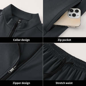 Conjunto Deportivo Personalizado con Logotipo, Sudadera con Capucha y Pantalones de Chándal de Poliéster para Hombre, Ropa Deportiva para Entrenamiento y Jogging 2026, Sudaderas con Capucha y Pantalones de Chándal OEM - Product Image 5