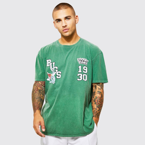 Camiseta Extra Grande con Logotipo Personalizado 2025, Material de Algodón, Alta Calidad, Precio Bajo, Diseño Informal, Fabricación al por Mayor OEM - Product Image 1