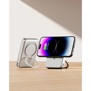 10000mAh Magnetic Wireless Power Bank Stand 22.5W Output Power Easy <b>Plug</b> <b>Type</b> - Product Image 2