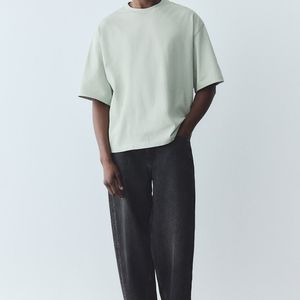 ลำลองสำหรับผู้ชายผ้าฝ้ายแท้ระบายอากาศได้แขนสั้นแฟชั่นดีไซน์ลำลองคุณภาพสูง - Product Image 3