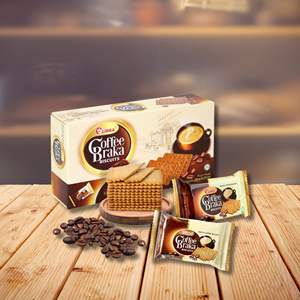 Sweet Crunch Delight Coffee Crispy Crackers 150G Sweet Taste Sachet Box - Product Image 1