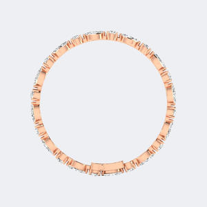 Bracelet tennis en diamant serti à griffes, forme marquise et ronde, 9,24 CTW, or 14 carats, diamants de laboratoire de formes mixtes, bijoux pour femmes - Product Image 6