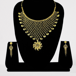 Fashion Jewelry Necklace <b>Set</b> with Earring Jewelry Dubai Luxury Design <b>Wedding</b> Jewelry <b>Sets</b> Wholesale Gold Necklace - Product Image 1