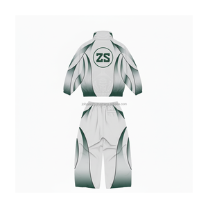 Premium épais hiver polaire 380 GSM coupe-vent ensemble tissu doux élégant dégradé panneau logo personnalisé broderie impression grande taille - Product Image 2