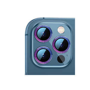 Protecteur d'objectif d'appareil photo SENK CL-07 Premium pour iPhone 13 Pro, résistant aux rayures avec finition colorée, produit pour objectifs mobiles - Product Image 1