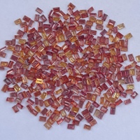 Saphir naturel rouge, orange, jaune de 2 mm et 4 mm, taille baguette émeraude, pierres précieuses en vrac de qualité AAA, certifiées IGI, vente en gros