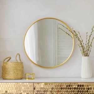 High Quality Modern Round Metal <b>Mirror</b> Handmade for Home <b>Wall</b> Use Economically Priced Export From India for Wedding - Product Image 3