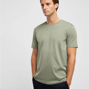 T-shirt manches courtes à col rond uni en jersey 50/50 respirant - Product Image 5