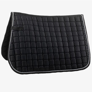 Tapis de selle matelassé croisé antidérapant très populaire avec bonnet anti-mouches assorti pour l'équitation - Product Image 6