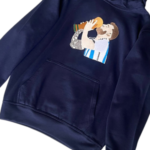 Sudadera con capucha bordada de campeón azul marino, ropa de calle de gran tamaño, jersey de lana de algodón, sudaderas deportivas de invierno cálidas informales, ventas - Product Image 4