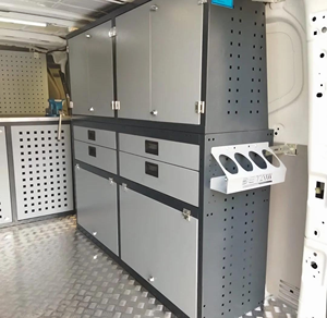 Étagères modulaires pour véhicules OEM, étagères métalliques pour fourgonnettes, conception verrouillable pour le rangement des véhicules, ensembles droit et gauche, étagère pour fourgonnette - Product Image 2