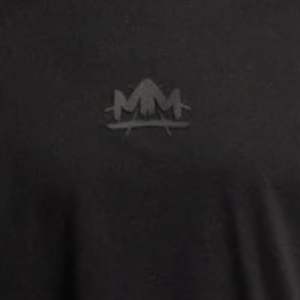 Black Graphic <b>T</b> <b>Shirt</b> <b>for</b> Men and <b>Women</b> Minimal Crown Logo Design Black Cotton Premium Everyday Streetwear Tee - Product Image 3