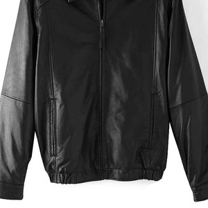 Chaquetas de los hombres de alta calidad por encargo chaqueta de bombardero de cuero genuino para la venta al por mayor tarifa - Product Image 4