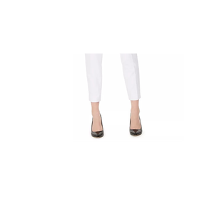Pantaloni da Donna Calvin Klein a Gamba Stretta, Vita Alta, Stile Matita, Antirughe, Bianchi, Taglia 12 - Product Image 3
