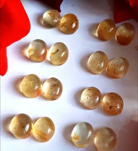 Impressionnant Pologne Ambre Paire Lisse Pierres Précieuses 8-10mm Forme Ovale Bijoux de Pierres Précieuses pour Cadeau de Fête des Mères Cadeau à la Mode - Product Image 1