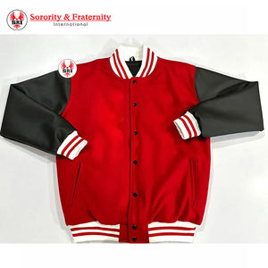 Delta | Sigma | Theta Embroidery Women Letterman Jacket | Sorority Embroidered Greek Wool Body Leather Sleeve Varsity Jacket - Product Image 5