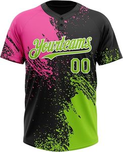 Camiseta de softbol sublimada personalizada de primera calidad para hombres Proveedor OEM Jersey transpirable ligero mundial para equipos deportivos - Product Image 2