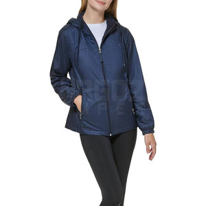 Logo personnalisé grande taille col montant veste coupe-vent imperméable respirant rempli de polyester tricoté équipement de plein air pour l'hiver - Product Image 5