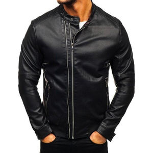 แจ็กเก็ตหนัง PU ของผู้ชายแจ็กเก็ตหนัง2025แจ็กเก็ตหนังวินเทจสำหรับผู้ชายดีไซน์ตามสั่ง - Product Image 3