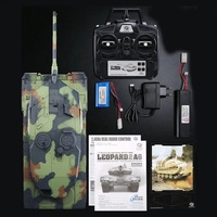 2026 HengLong Amélioré 3889-1 Pro 1:16 Char militaire RC allemand Leopard 2A6 avec tir de billes BB et télécommande infrarouge I/R