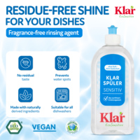 Détergent liquide écologique végétalien KLAR Custom 2, 500 ml, hautement concentré, biodégradable, sans parfum, sans tartre