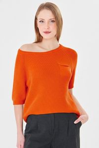 Suéter de Punto para Mujer, 100% Algodón Orgánico, Holgado, Transpirable, Suave y Cálido - Product Image 5