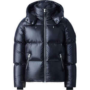 Quilted Puffer <b>Jacket</b> Windbreaker <b>Padded</b> Thick Black <b>Hooded</b> <b>Jacket</b> - Product Image 2