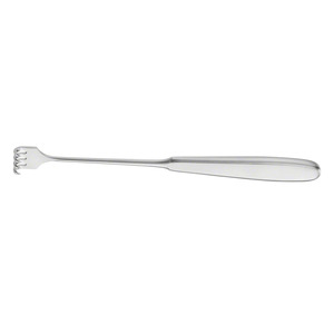 VOLKMANN Wound Retractor 225 mm 8.78" 4 Prongs Sharp Depth <b>9</b> mm Width 19 mm Skin Hook Surgical Retractor - Product Image 5