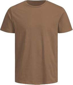 80% Algodón 20% poliéster 180 gramos venta al por mayor camisetas personalizadas 100% algodón camisetas lisas en blanco para hombres - Product Image 5