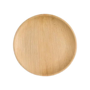 Usine directement vente ronde feuille de palmier assiettes jetables biodégradable feuille de palmier vaisselle pour fête et mariage - Product Image 1