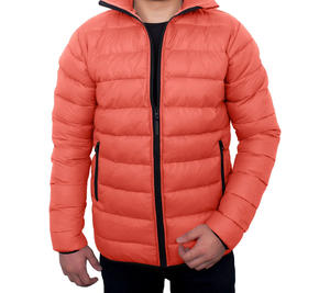 Veste bombardier matelassée à la mode pour hommes, élégante fermeture à glissière résistante à l'eau, vêtements d'hiver chauds, légers et durables, vêtements d'extérieur décontractés - Product Image 1
