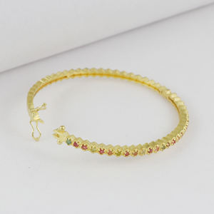 Nuevas Pulseras de Turmalina Chapadas en Oro de Moda para Mujer, Regalo Moderno para Bodas, Aniversarios y Fiestas - Product Image 2