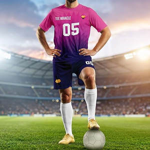 Camiseta de Fútbol Personalizada, Uniforme con Nombre de Equipo, Número y Logotipo, Unisex para Adultos, 100% Poliéster, Ligera, para Entrenamiento de Fútbol - Product Image 5