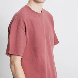 Conception de logo graphique personnalisé T-shirt surdimensionné Boxy T-shirt vierge avec impression de logo personnalisé et épaules tombantes pour hommes - Product Image 5