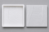 Moule en plastique PP pour le moulage de pavés en béton préfabriqués imitation pierre avec surface texturée pierre