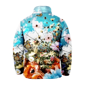 Veste matelassée entièrement sublimée pour homme 2025 Design personnalisé Tissu 100% polyester Col montant Vêtement d'hiver surdimensionné Veste à bulles - Product Image 3