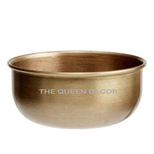 uper Selling Hammered Brass Metal for Dinnerware Extra Large <b>Storage</b> Light in <b>Weight</b> Pedicure Bowl Serving for Wedding - Product Image 5