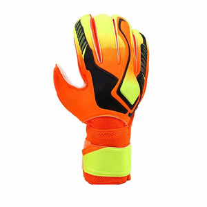 Orange Neon Soccer <b>Goalkeeper</b> <b>Gloves</b> With Non Slip Grip Outdoor Sports Protection Gear Football <b>Gloves</b> - Product Image 1