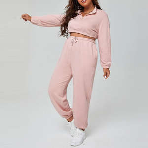 Conjunto Deportivo con Chaqueta con Cierre y Pantalones Jogger a Juego, Mezcla de Algodón y Poliéster Suave para Mayor Comodidad y Transpirabilidad - Product Image 4